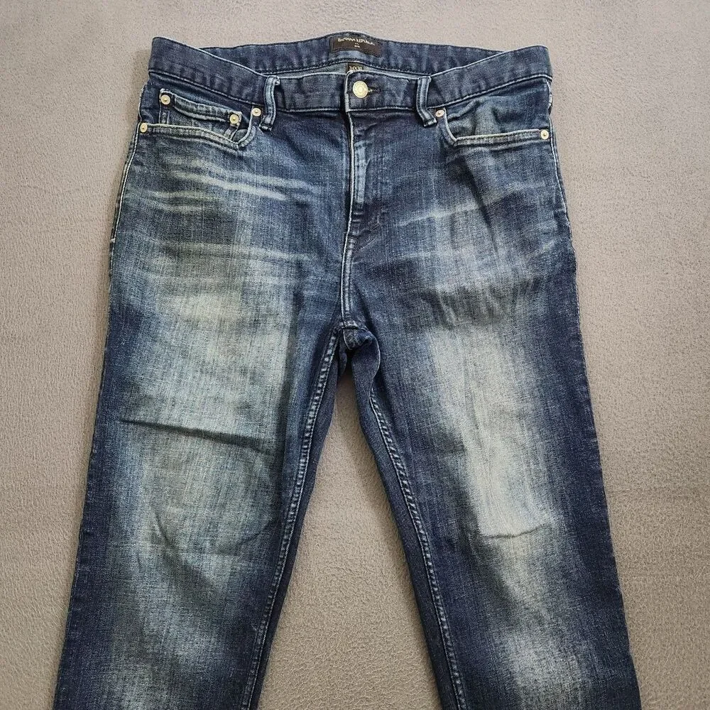 Banana Republic Factory Men 34X30(28) Slim Fit Casual Jeans Dark Wash Denim